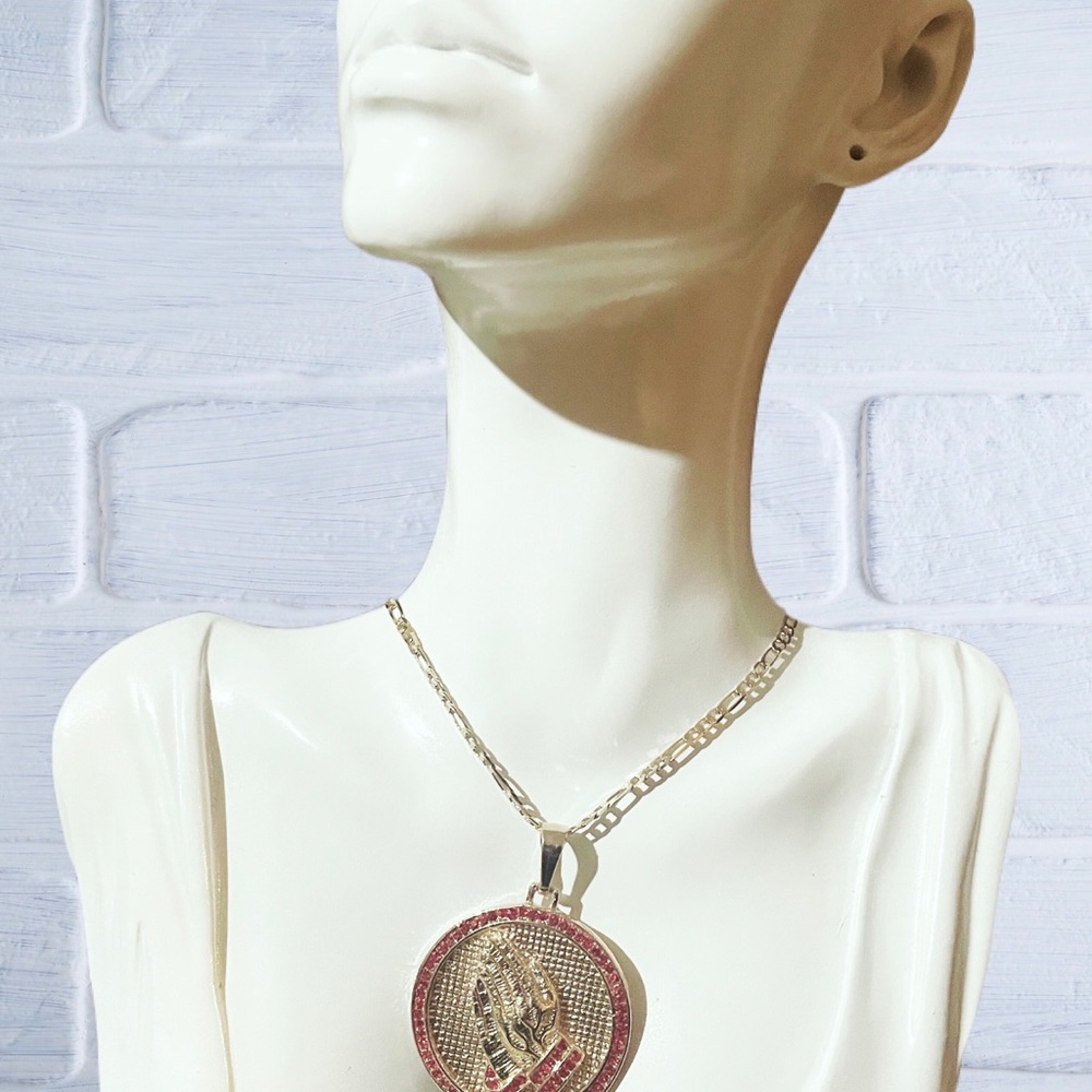 Praying Pendant Medallion